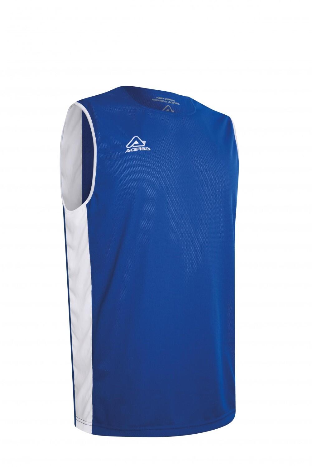 Basketball Wende Trikot Larry v. Acerbis , weiß - royal, 4XS-4XL