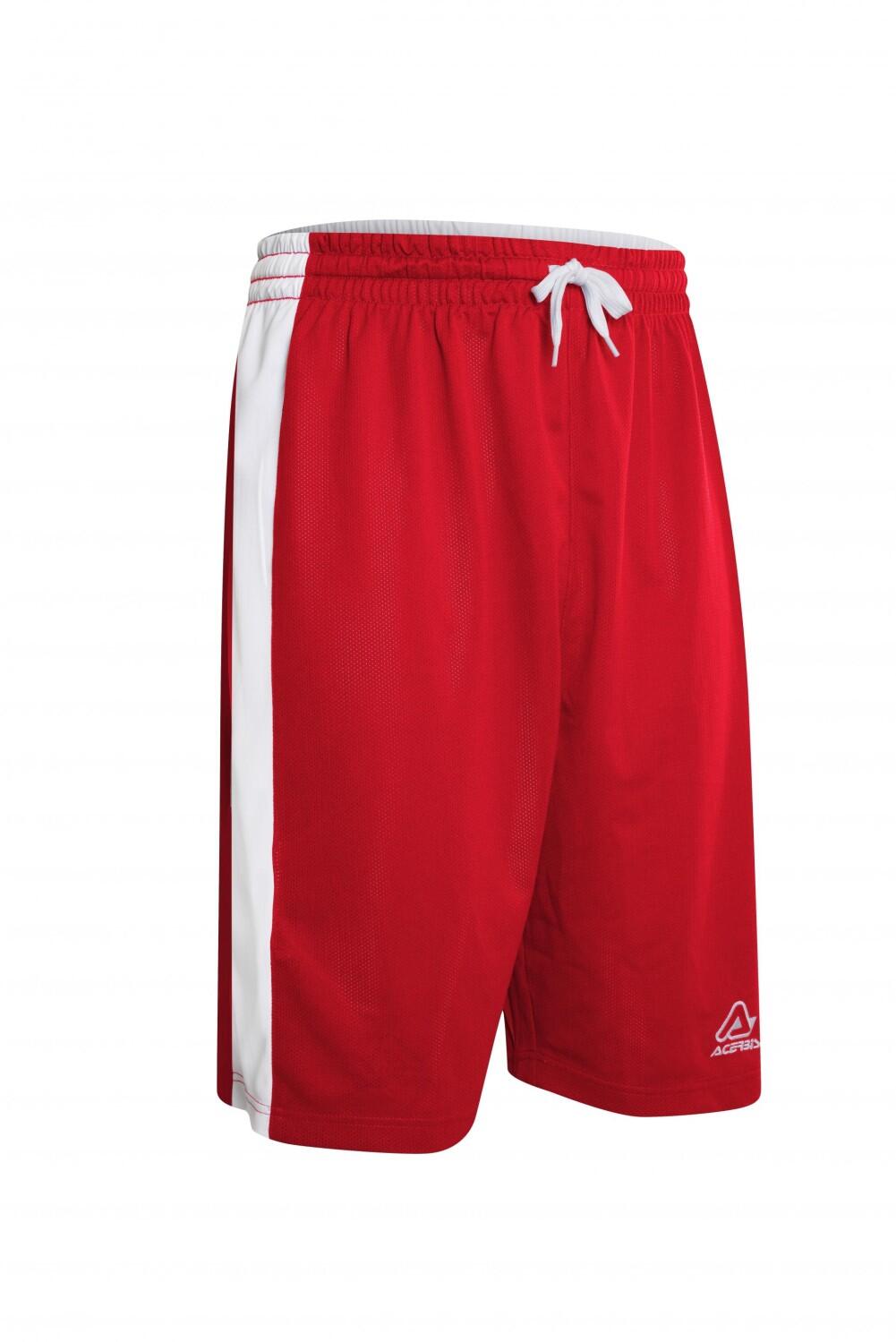 Basketball Wende Shorts Larry v. Acerbis , weiß-rot, 4XS-4XL
