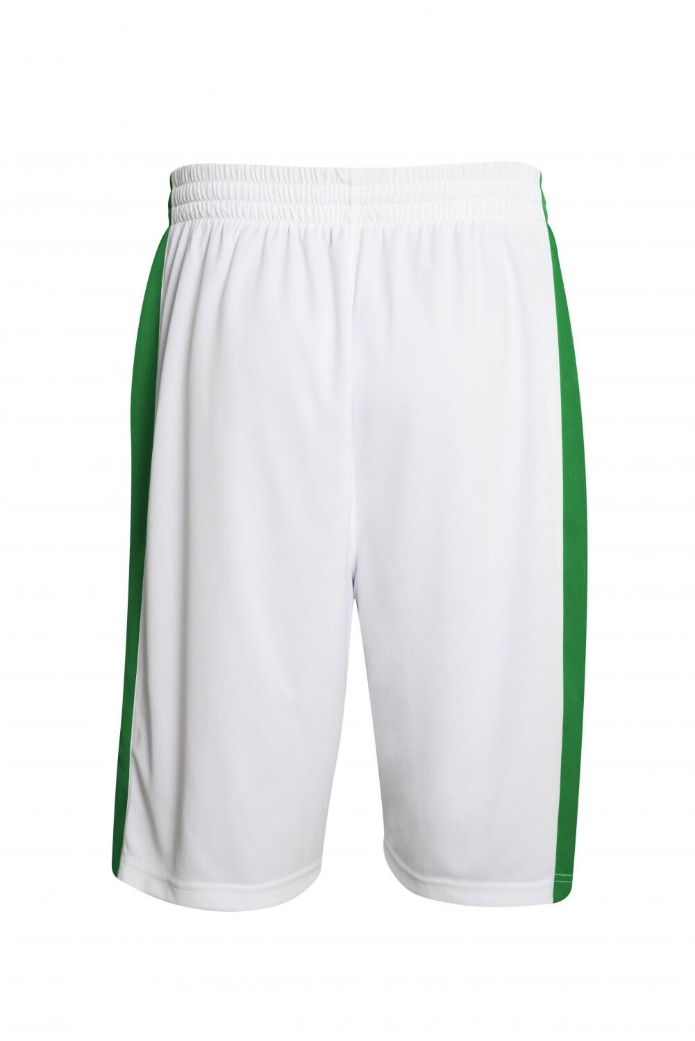 Basketball Wende Shorts Larry v. Acerbis , weiß-grün, 4XS-4XL