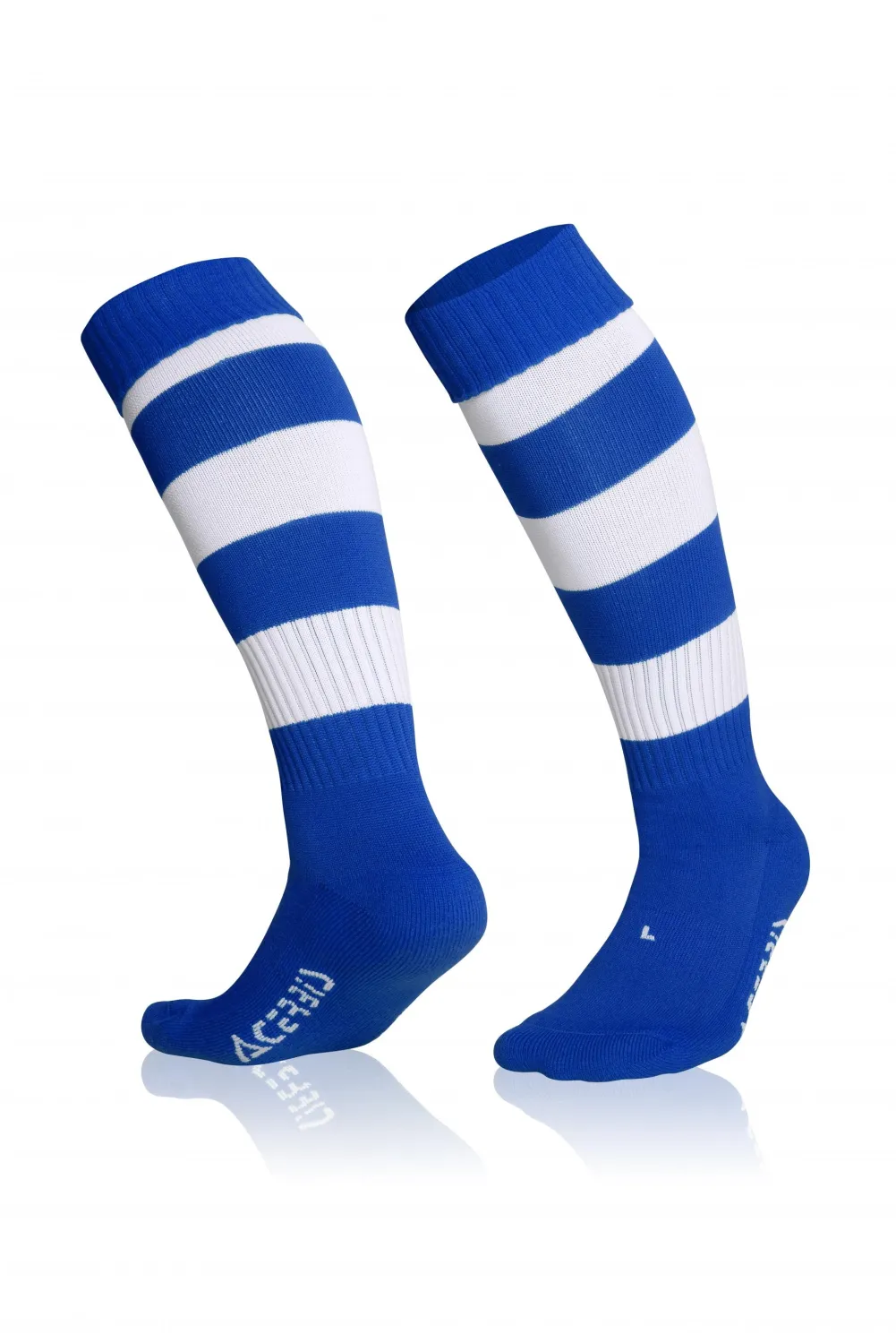 Strumpfstutzen STRIPED royalblau-wei&szlig; von ACERBIS