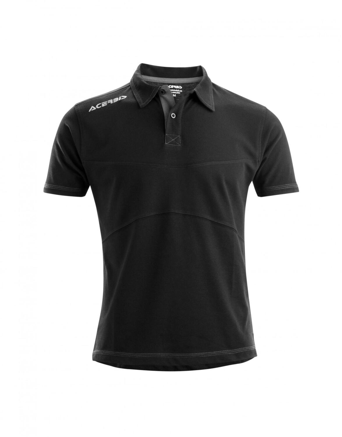 TOP- Poloshirt  Diadema von Acerbis ,  schwarz , Gr. S- 4XL