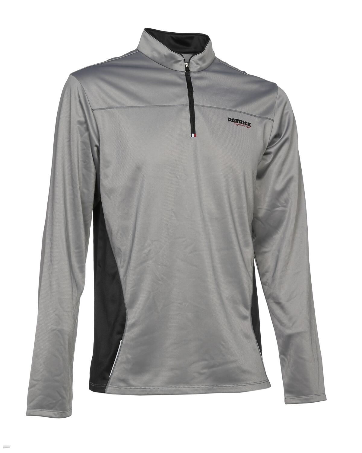 Trainingspullover - Laufsweater ATLANTA v. Patrick, grau/schwarz