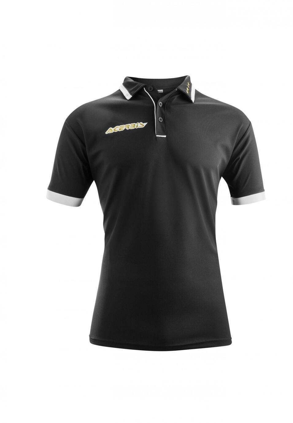 Poloshirt 4 Stelle von Acerbis , schwarz, Gr. S - 3XL