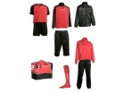 Fußballset -Set Silverkit 9-teilig - schwarz-rot