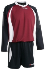Fu&szlig;balll-Trikot-Set Malaga 305 v. Patrick, weinrot-blau