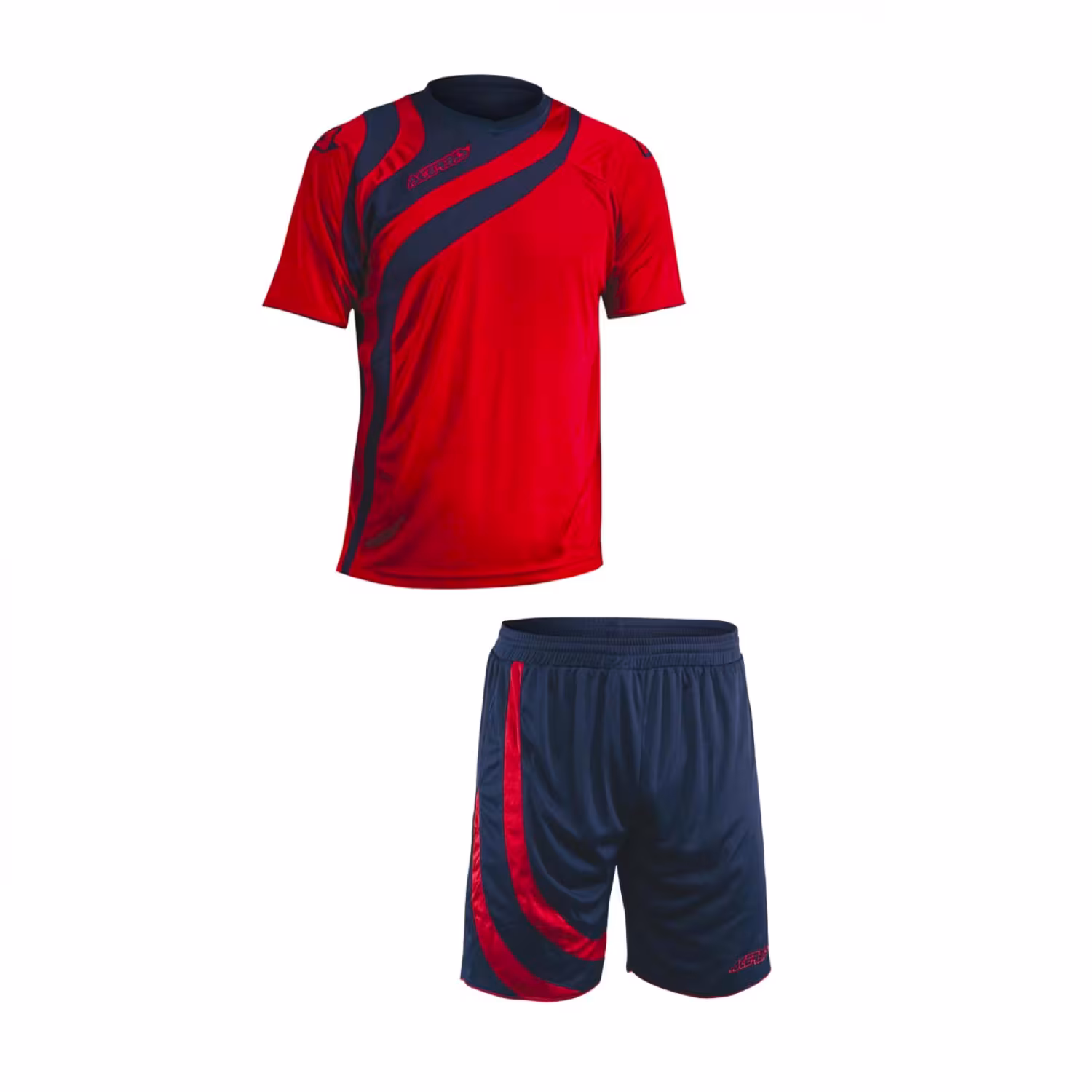 10 Kurzarm-Fu&szlig;ball-Sets Alkman v. Acerbis , bordeaux-blau ,L,XL