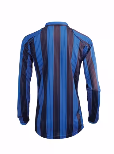 Langarm-Sport-Shirt Vertical v. Acerbis , blau-schwarz , Gr. L oder XL