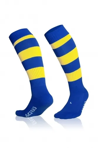 Strumpfstutzen Double royalblau/gelb von ACERBIS
