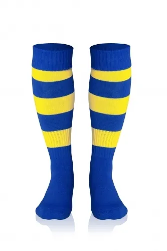 Strumpfstutzen Double royalblau/gelb von ACERBIS