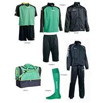 Aktion ! Fu&szlig;ballset -Set Silverkit 9-teilig - gr&uuml;n/blau