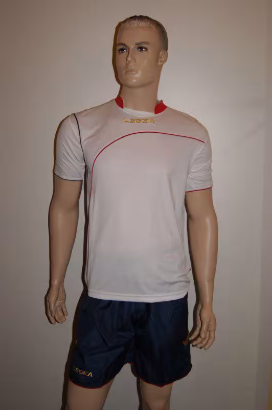 Fußball-Trikot-Set Ginevra von LEGEA weiß / dunkelblau - GINEVRA Trikot-Set v. LEGEA