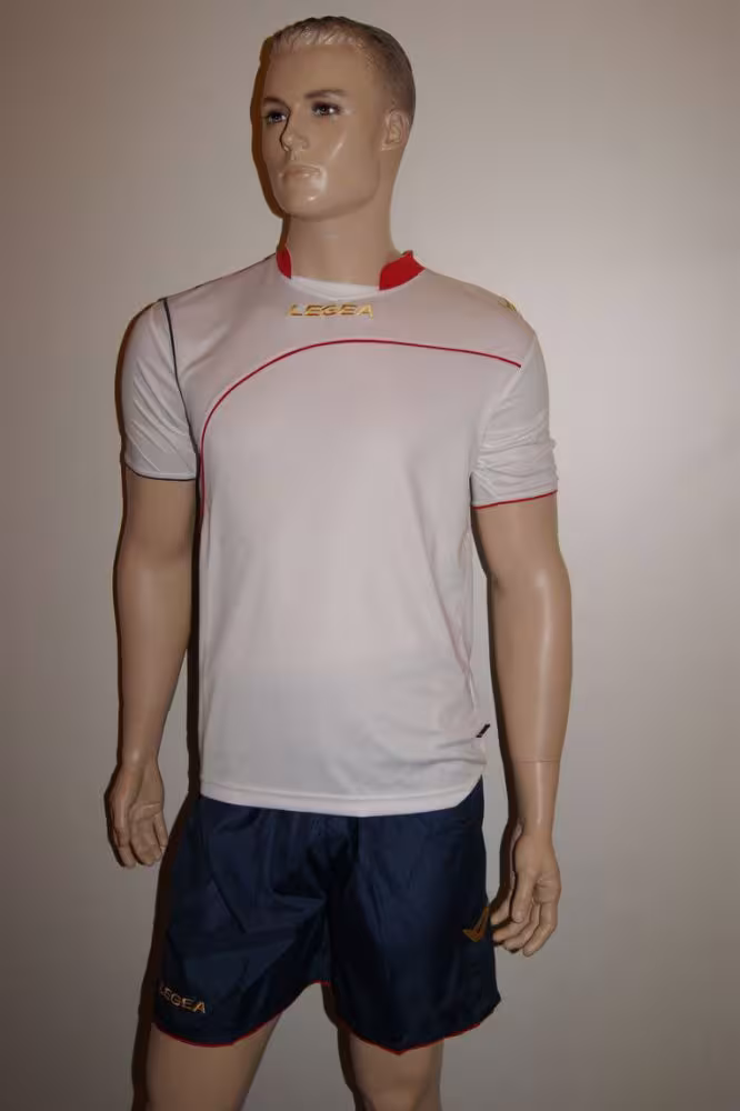 Fußball-Trikot-Set Ginevra von LEGEA weiß / dunkelblau - GINEVRA Trikot-Set v. LEGEA