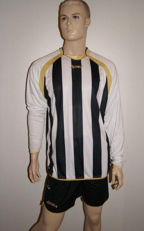 Legea-Fußball-Trikot-Set - RIAD weiß / schwarz - RIAD Trikot-Set v. LEGEA