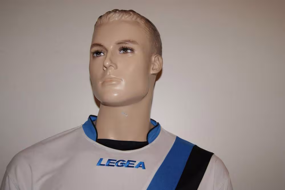 Fußball-Trikot-Set Gibilterra von LEGEA azur / schwarz - GIBILTERRA Trikot-Set v. LEGEA