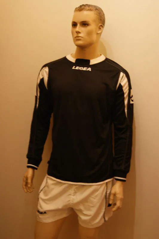 14 Legea-Fußball-Trikot-Sets -LIEGI schwarz /weiß - LIEGI Trikot-Set v. LEGEA