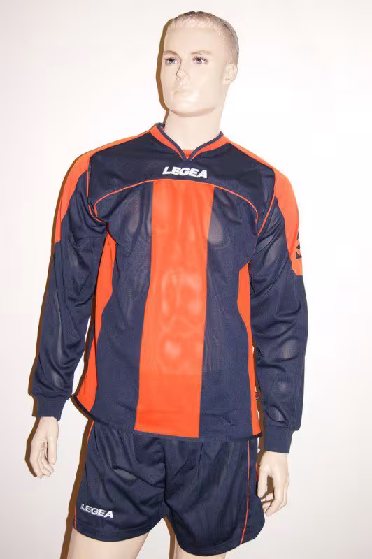 14 Legea-Fußball-Trikot-Sets - STRASBURGO orange / blau - STRASBURGO Trikot-Set v. LEGEA