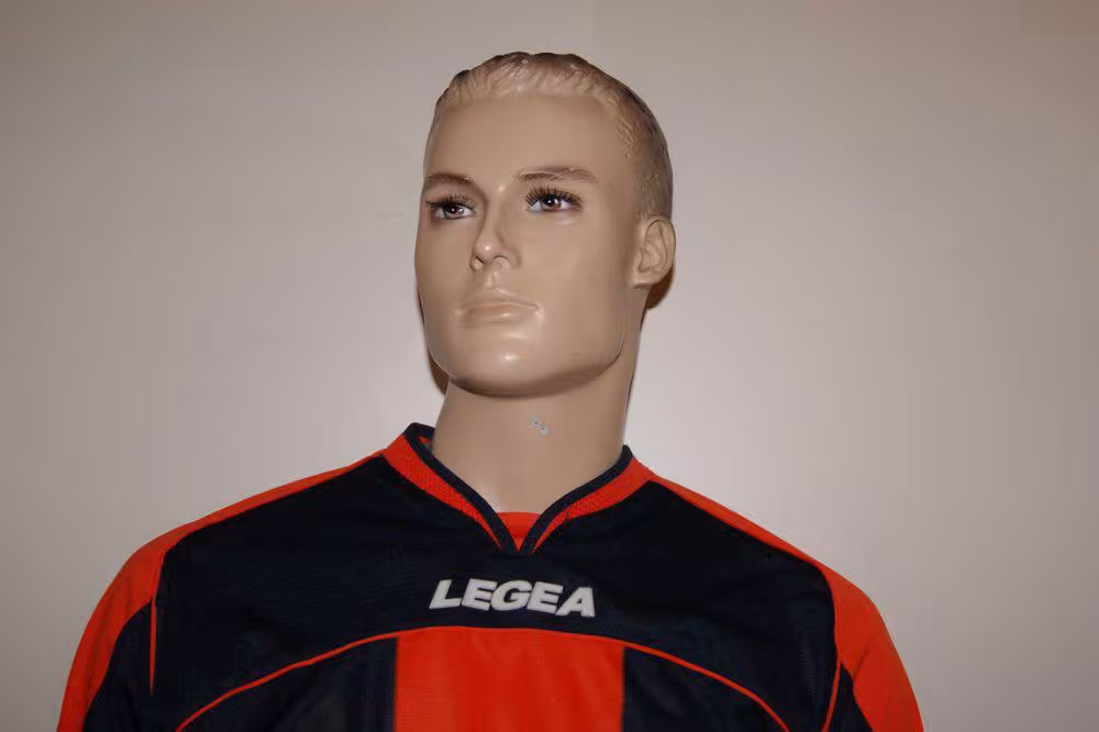 14 Legea-Fußball-Trikot-Sets - STRASBURGO orange / blau - STRASBURGO Trikot-Set v. LEGEA