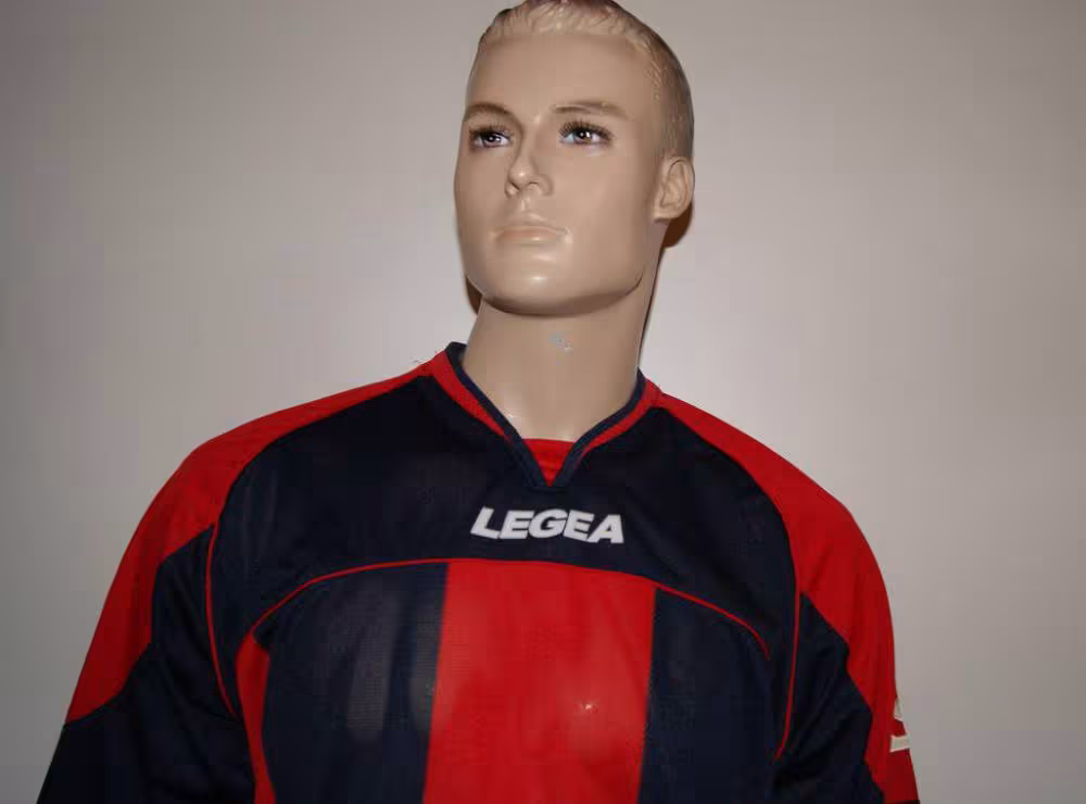 14 Legea-Fußball-Trikot-Sets - STRASBURGO rot / blau - STRASBURGO Trikot-Set v. LEGEA