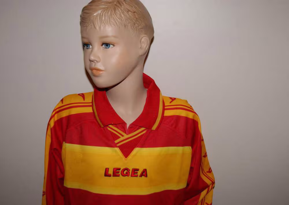 11 Legea-Fußball-Trikot-Sets - Stoccolma, rot /gelb - STOCCOLMA Trikot-Set v. LEGEA