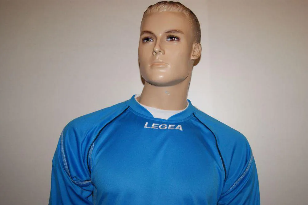 Legea-Fußball-Trikot-Set - Davos - Fußball türkis / weiß - DAVOS Trikot-Set v. LEGEA
