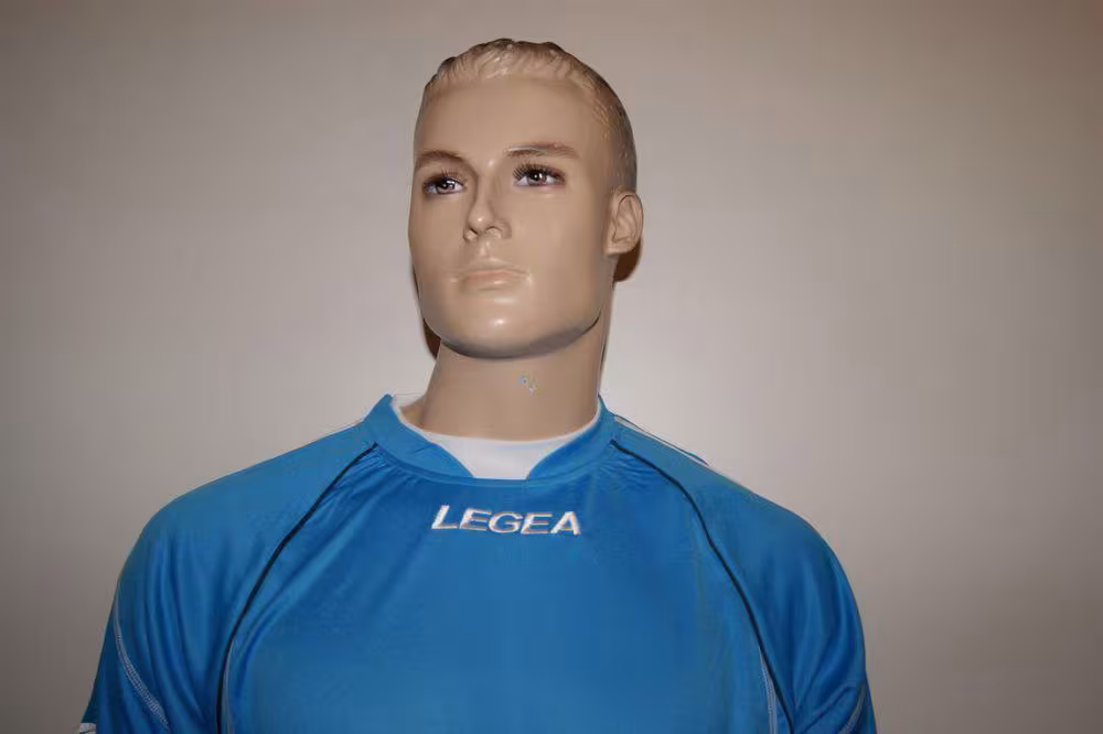 Legea-Trikot-Set - Kiev - Fußball Trikot u. Hose türkis / weiß - KIEV Trikot-Set v. LEGEA