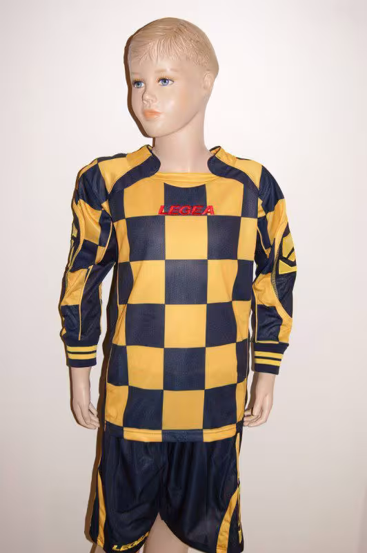 14 Legea-Fußball-Trikot-Sets - LAMPEDUSA gelb/blau - LAMPEDUSA Trikot-Set V. LEGEA