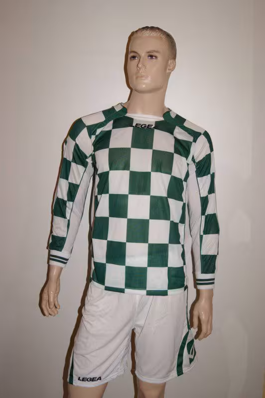 14 Legea-Fußball-Trikot-Sets - LAMPEDUSA grün / weiß - LAMPEDUSA Trikot-Set V. LEGEA