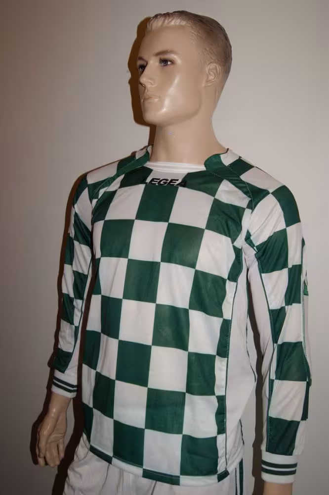 14 Legea-Fußball-Trikot-Sets - LAMPEDUSA grün / weiß - LAMPEDUSA Trikot-Set V. LEGEA