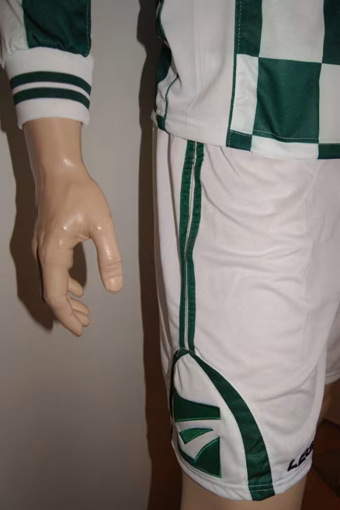 14 Legea-Fußball-Trikot-Sets - LAMPEDUSA grün / weiß - LAMPEDUSA Trikot-Set V. LEGEA