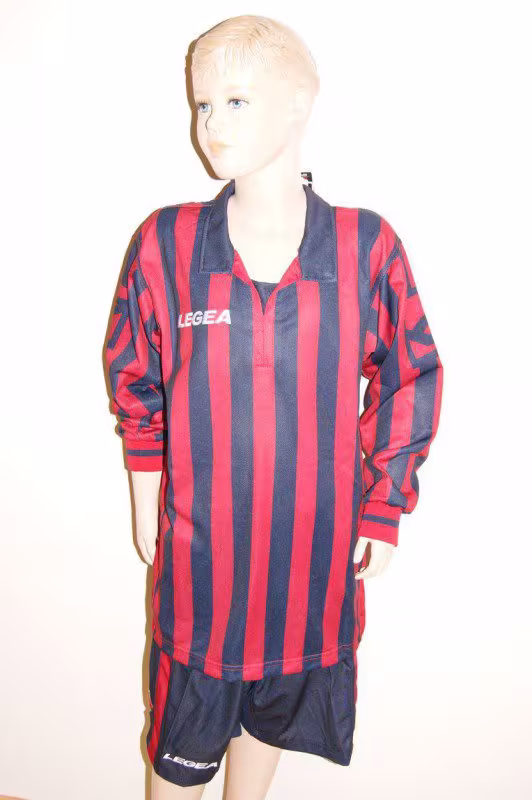 14 Legea-Fußball-Trikot-Sets - MANHATTAN rot / blau - MANHATTAN Trikot-Set v. LEGEA