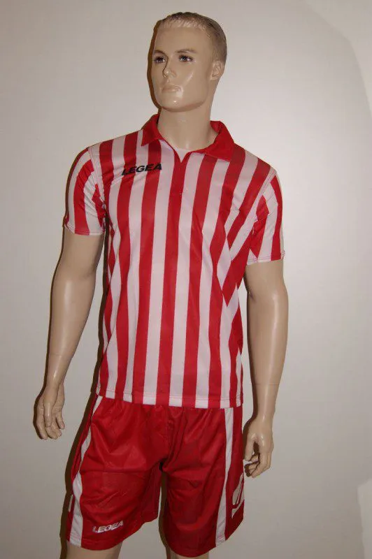 14 Legea-Fußball-Trikot-Sets - BROADWAY weiß /rot - BROADWAY Trikot-Set v. LEGEA