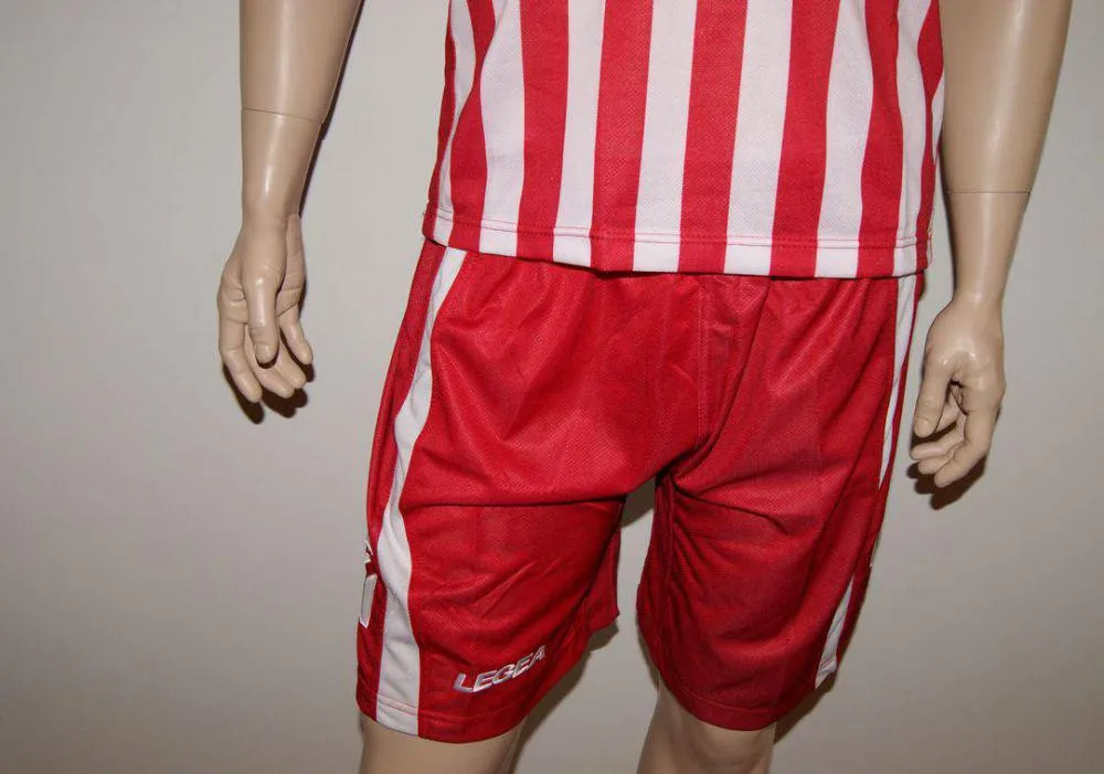 14 Legea-Fußball-Trikot-Sets - BROADWAY weiß /rot - BROADWAY Trikot-Set v. LEGEA