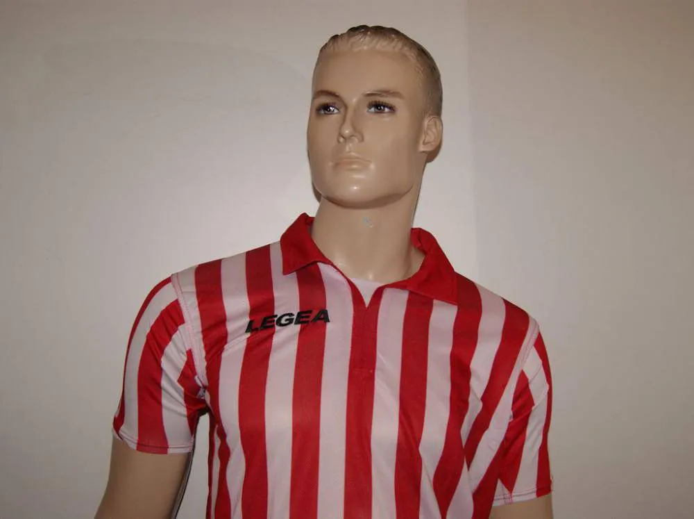 14 Legea-Fußball-Trikot-Sets - BROADWAY weiß /rot - BROADWAY Trikot-Set v. LEGEA
