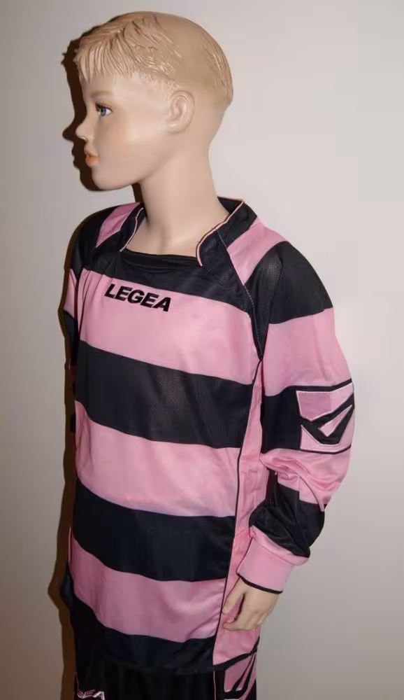 14 Legea-Fu&szlig;ball-Trikot-Sets - GALLES rosa / schwarz