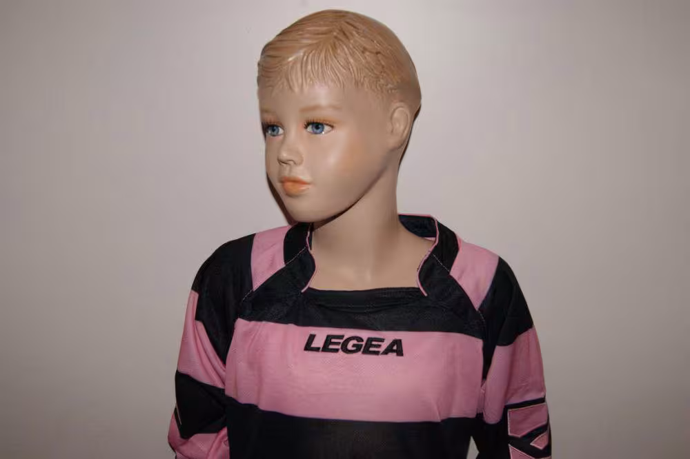 14 Legea-Fu&szlig;ball-Trikot-Sets - GALLES rosa / schwarz