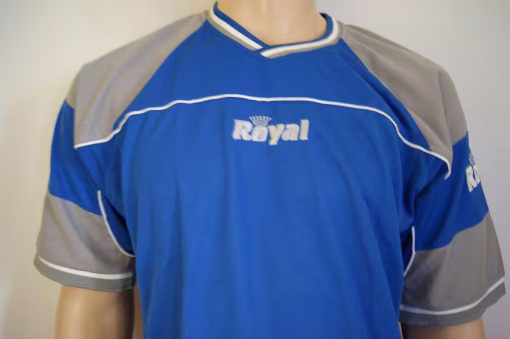 14 Fußball-Trikot-Sets - POLARIS -von ROYAL azur / grau - POLARIS Trikot-Set v. ROYAL