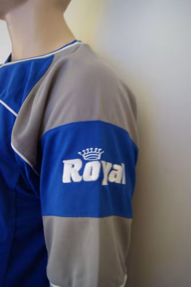 14 Fußball-Trikot-Sets - POLARIS -von ROYAL azur / grau - POLARIS Trikot-Set v. ROYAL