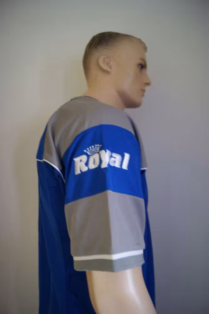 14 Fußball-Trikot-Sets - POLARIS -von ROYAL azur / grau - POLARIS Trikot-Set v. ROYAL
