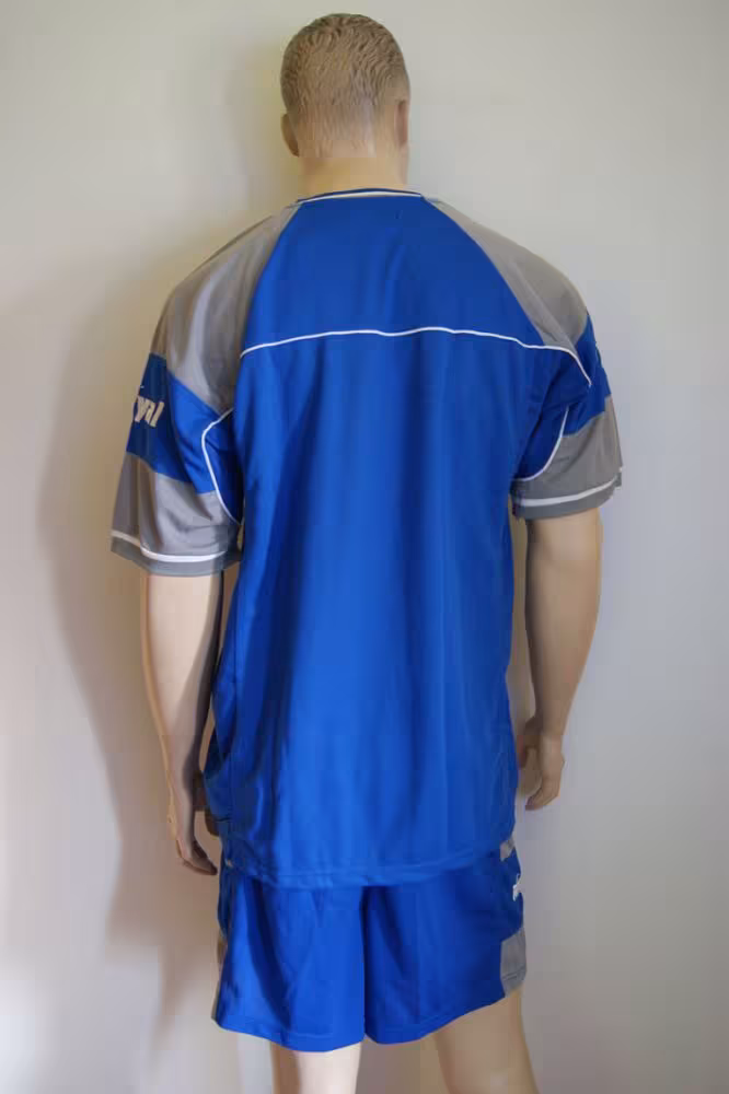 14 Fußball-Trikot-Sets - POLARIS -von ROYAL azur / grau - POLARIS Trikot-Set v. ROYAL