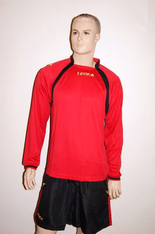 14 Legea-Fußball-Trikot-Sets- Dover rot / schwarz - DOVER Trikot-Set v. LEGEA