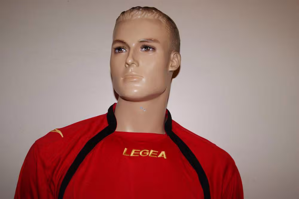 14 Legea-Fußball-Trikot-Sets- Dover rot / schwarz - DOVER Trikot-Set v. LEGEA
