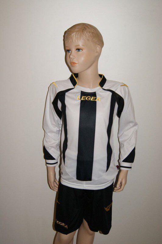 Legea-Trikot-Sets- DRESDA -l Trikot u.Hose weiß / schwarz 7 cm - DRESDA Trikot-Set v. LEGEA