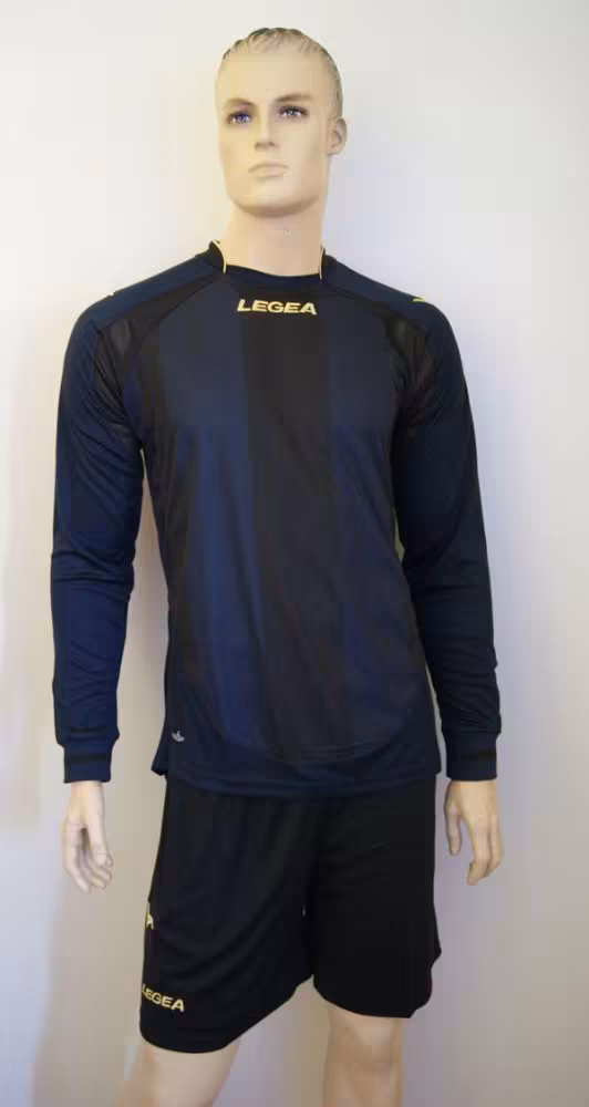 Legea-Trikot-Set- DRESDA -l Trikot u.Hose blau / schwarz 10 cm - DRESDA Trikot-Set v. LEGEA
