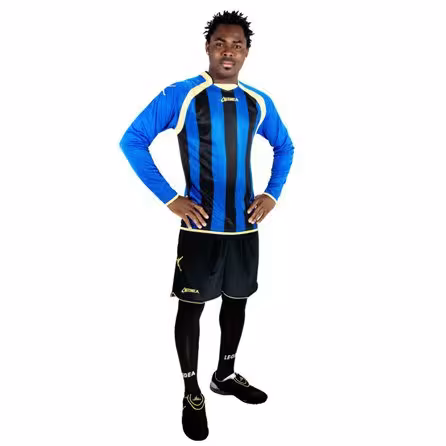 Legea-Fu&szlig;ball-Trikot-Set - RIAD azur / schwarz
