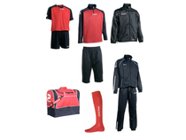 Aktion ! Fußballset -Set Silverkit 9-teilig - navy - rot