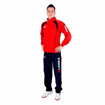 Relaxanzug Vento v. LEGEA rot /schwarz Gr. S