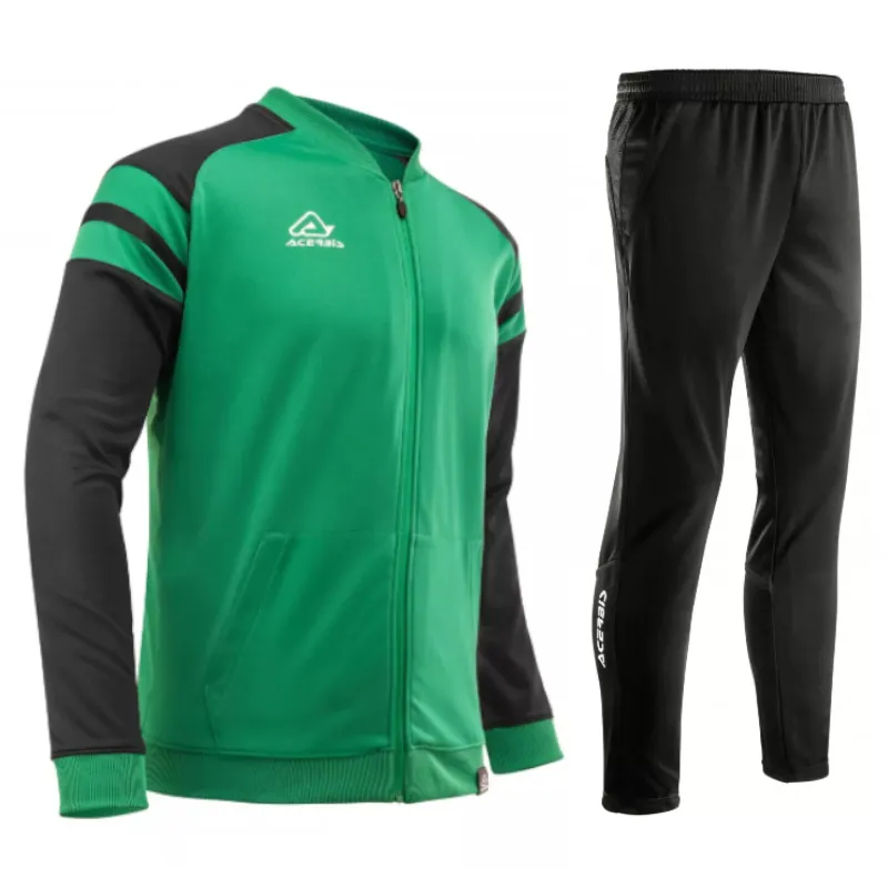 Trainingsanzug KEMARI ( Jacke + Hose) v. ACERBIS grün-schwarz - hochwertiger Trainingsanzug Kemari von Acerbis - grün schwarz