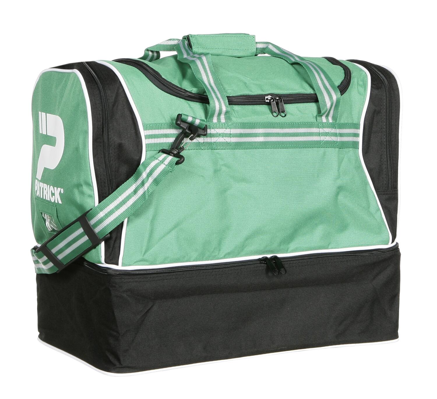Sporttasche / Fu&szlig;balltasche TOLEDO-005 gr&uuml;n-schwarz , Schuhfach