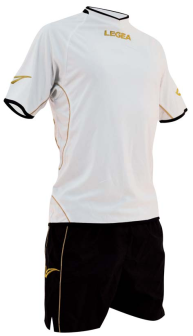 Legea-Trikot-Set Ciclone weiß/schwarz/gold