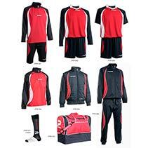 Fußballset -Set Goldkit 13-teilig , navy - rot